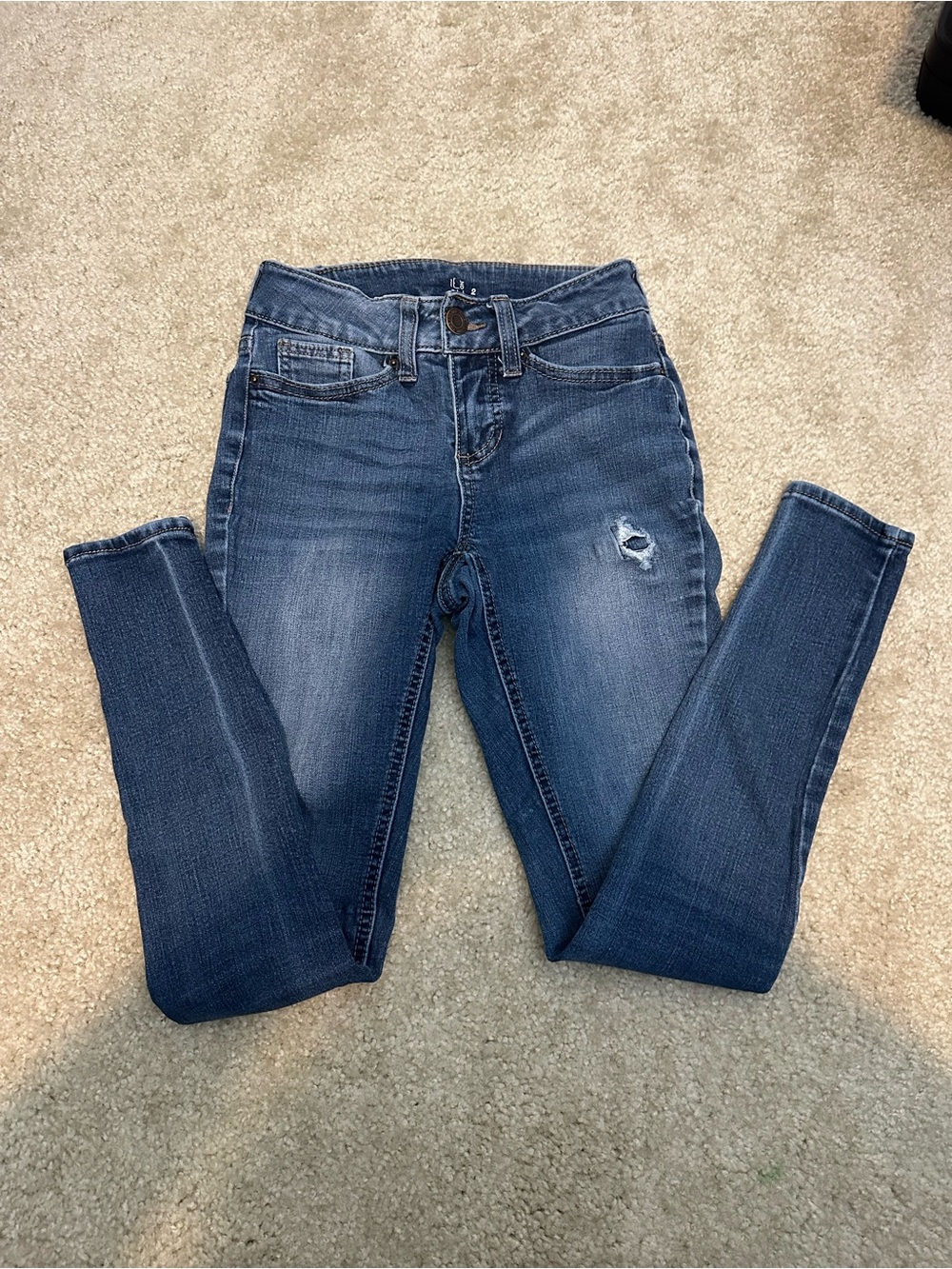 Time and Tru Distressed Skinny Jeans